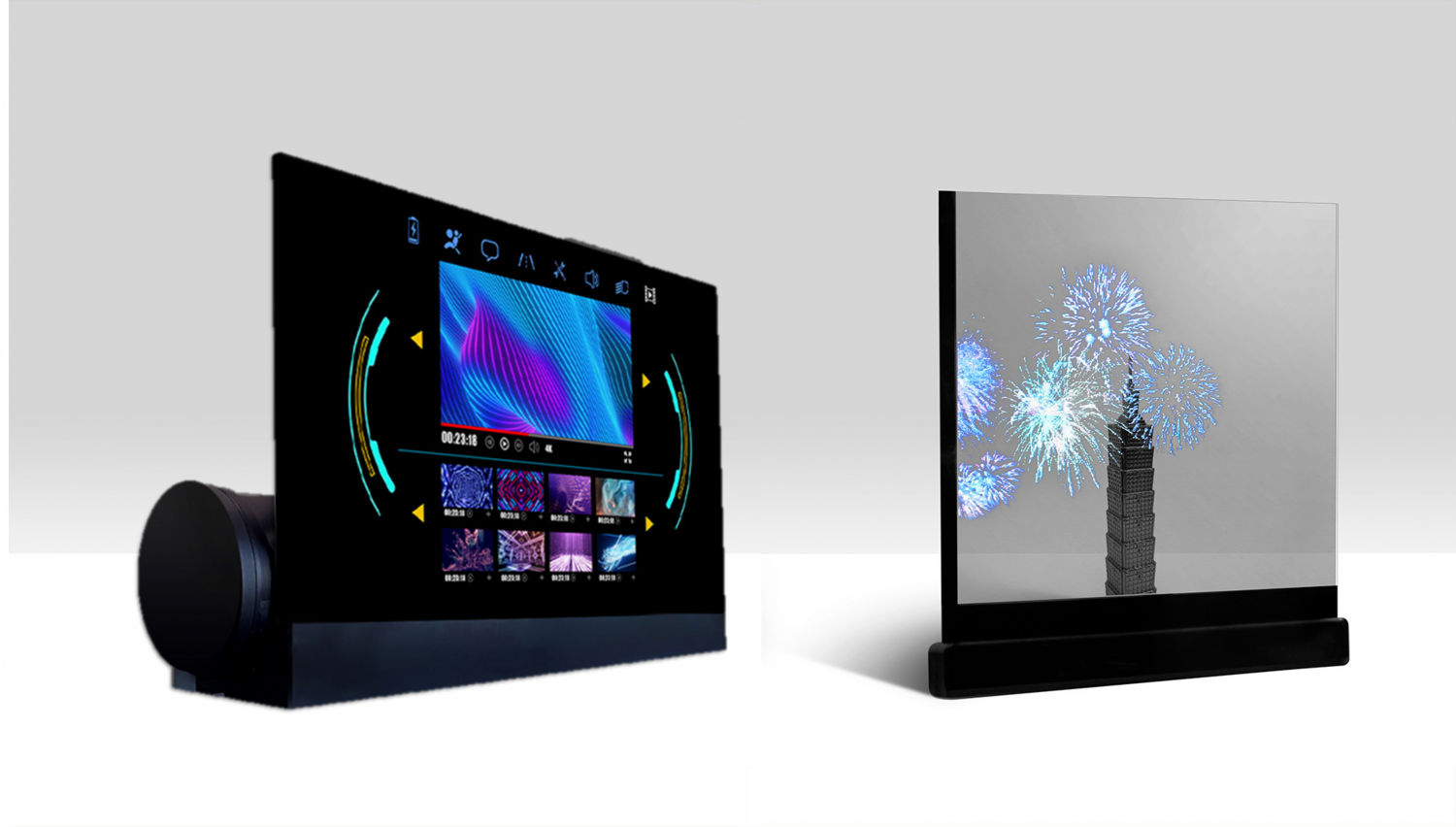 可卷式、折迭性、高透明